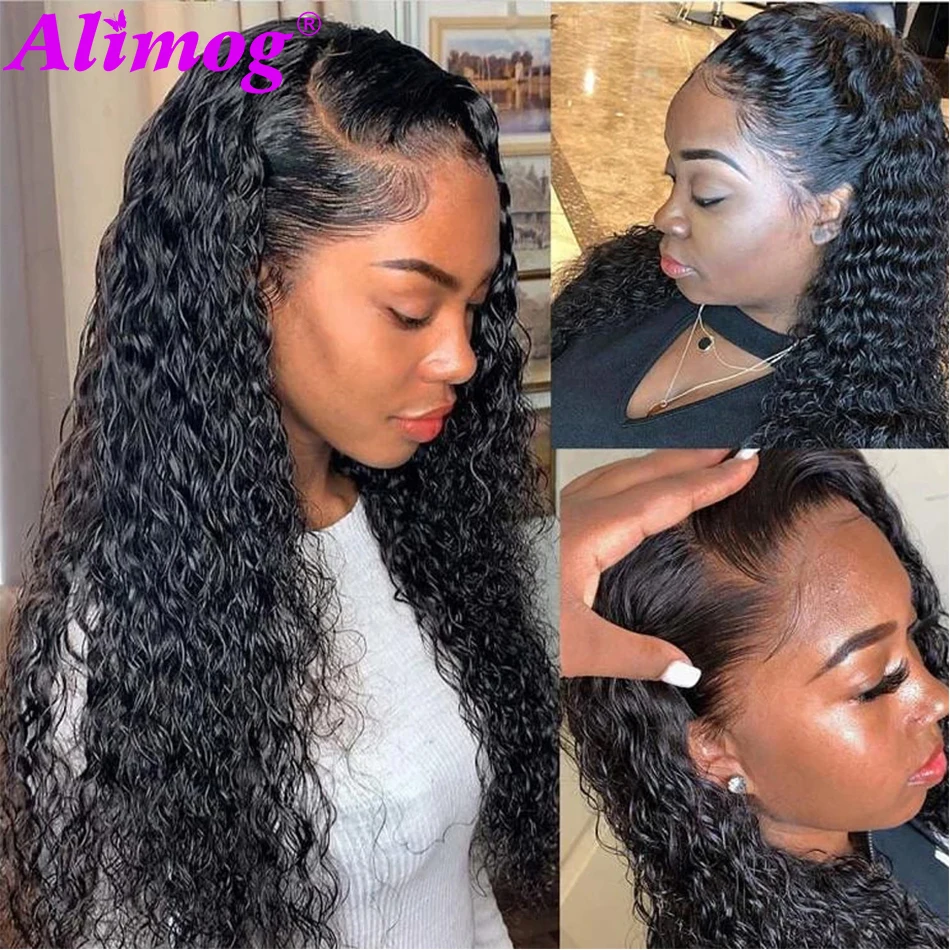

Deep Wave Lace Front Human Hair Wigs T Part Wigs Indian Remy Hair Deep Wave Wig 13X4 Lace Front Wigs For Black Women