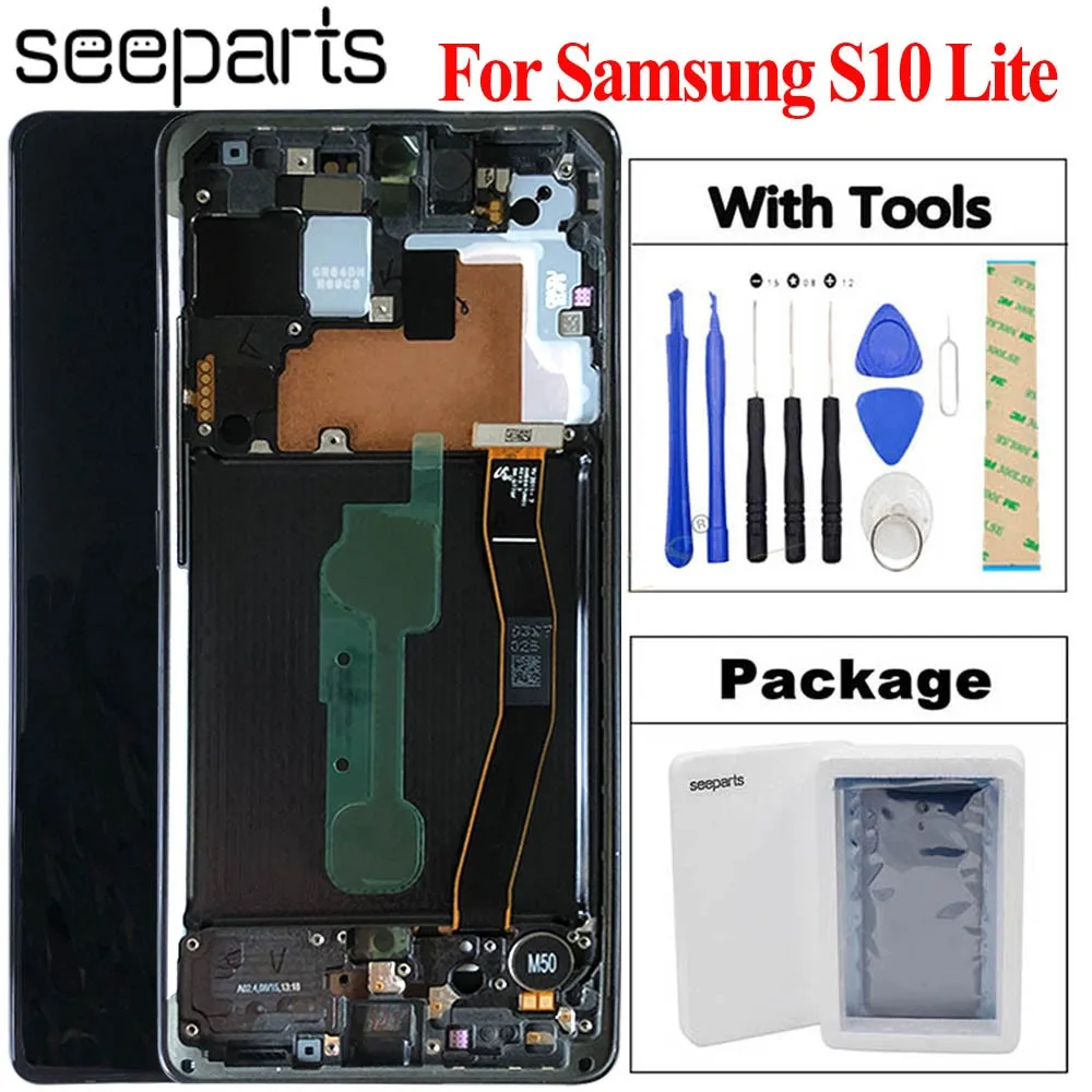 

6.7"Amoled For Samsung S10 Lite LCD Display Touch Screen Digitizer Assembly For Samsung G770 G770F G770F/DS G770F/DSM LCD