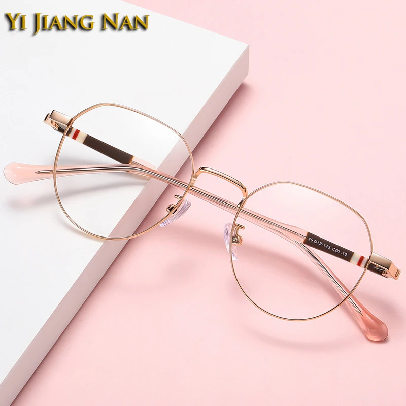 

Women Optical Eyewear Elegant Irregular Round Fashion Prescription Glasses Frame Men Progressive Eyeglasses Spectacles