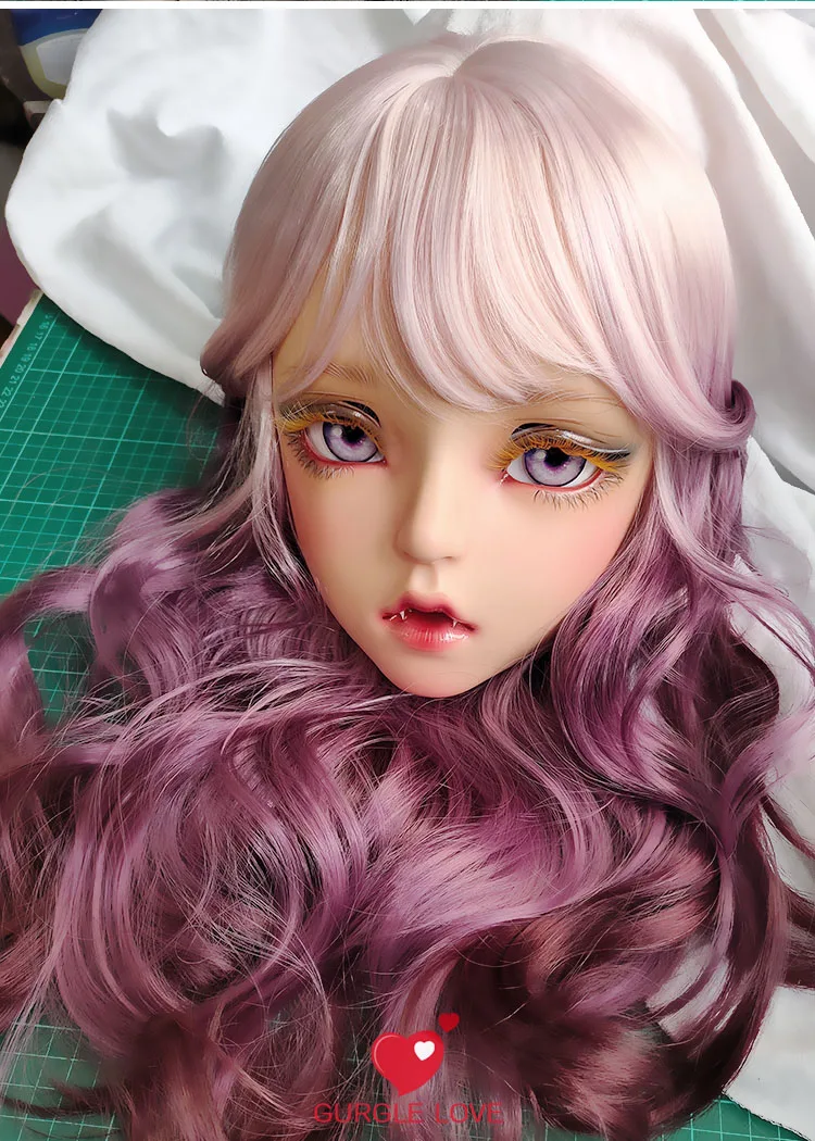 (Yi) милая девочка каучуковые полуголовы Kigurumi BJD глаза Трансвестит косплей