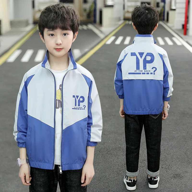 

Cool Spring Autumn Boy Coat Overcoat Top Kids Costume Teenage Gift Children Clothes High Quality Plus Size