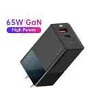 Зарядное устройство GAN 65 Вт, быстрая зарядка USB Type-C 4,0 3,0 USB Type C QC PD для iPhone, Xiaomi, ноутбука, планшета