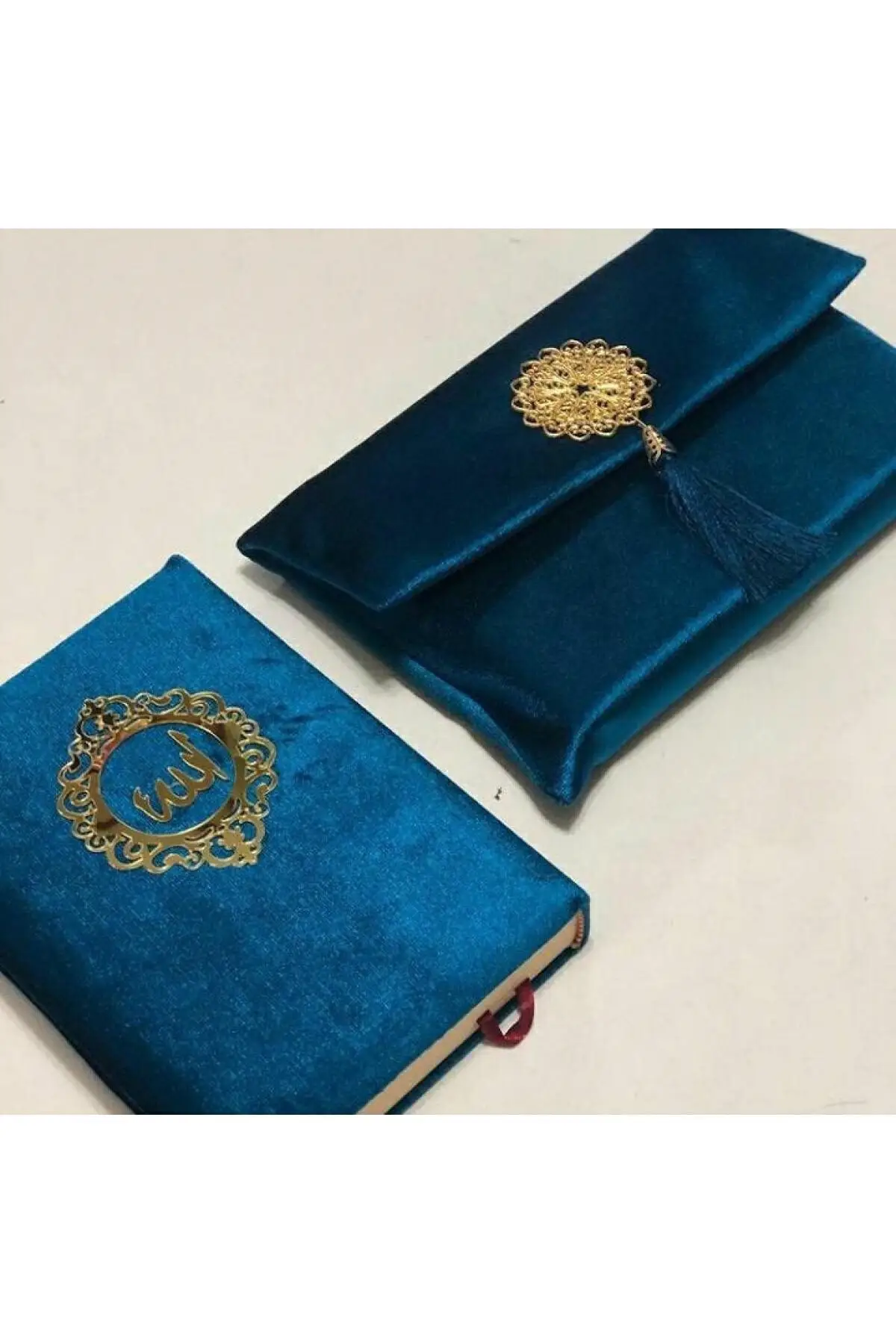 

Священный Коран с сумкой для мальчика Хафиза, темно-синий, Исламский подарок