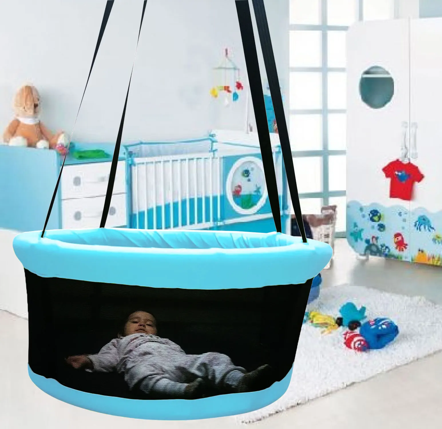 Basket Swing Type Ceiling Board Child Swing-Casual-Quality-Handy