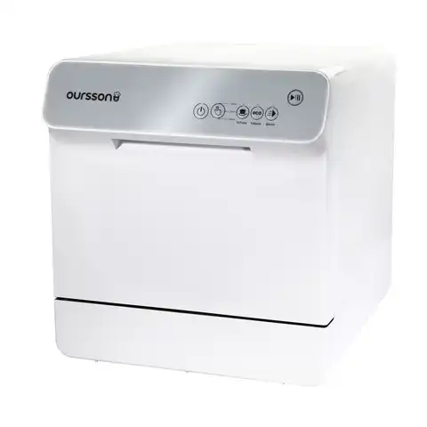 Посудомоечная машина Oursson DW4002TD/WH - компактная, экономичная, 4 авто программы, на 4 комплекта посуды