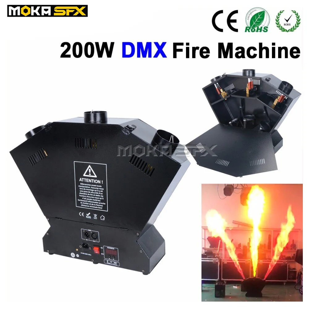 Фото DMX Three Heads Flame Projectors Stage Effect Fire Machine for Show Spray 3m Special Лампы и освещение DMX Three Heads Flame Projectors Stage Effect Fire Machine for Show Spray 3m Special Лампы и освещение