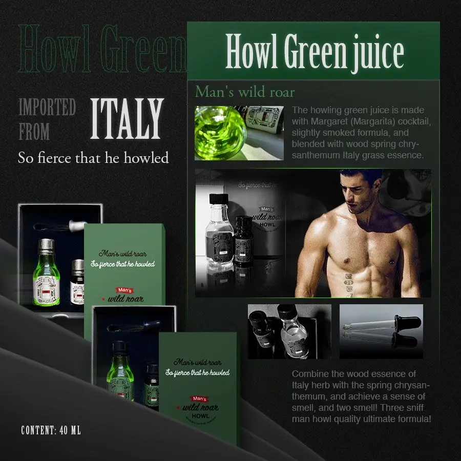 

G&N/PWD Poppers Brand Gay Gift Rush Bottle Howl Green Juice 30ml+10ml