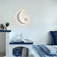 LED Star Moon Wall Lamp For Children Kids Room Cartoon Wall Lights for Living Room Bedroom Corridor Stairs Lighting