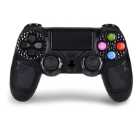 lioeo wireless controller gamepad joystick six axis double vibration touch pad for sony playstation 34pc