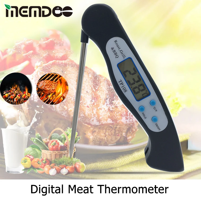MEMDOO мгновенное считывание цифровой термометр для мяса кухонный батарейный