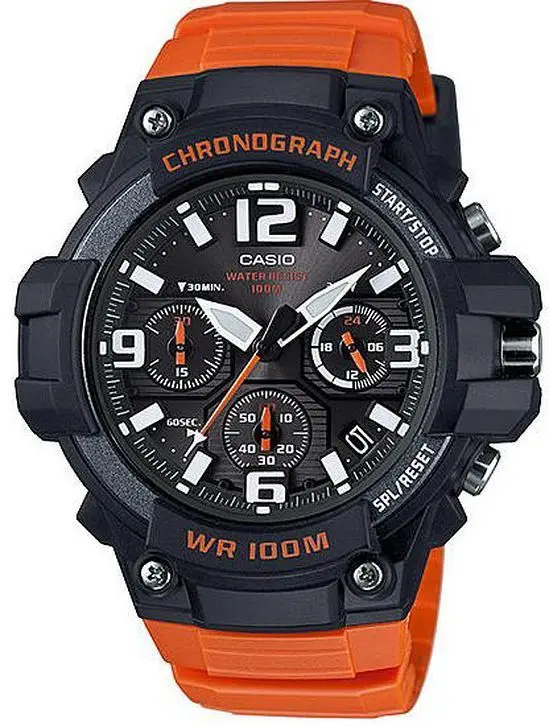 Спортивные часы CASIO MCW 100H 4A резиновый ремешок многоциферблат|Мужские спортивные