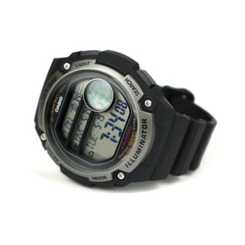 

Casio original Men watches leather fashion top brand luxury 100m waterproof quartz technology, wristwatch, Daily watch, AE-3000W