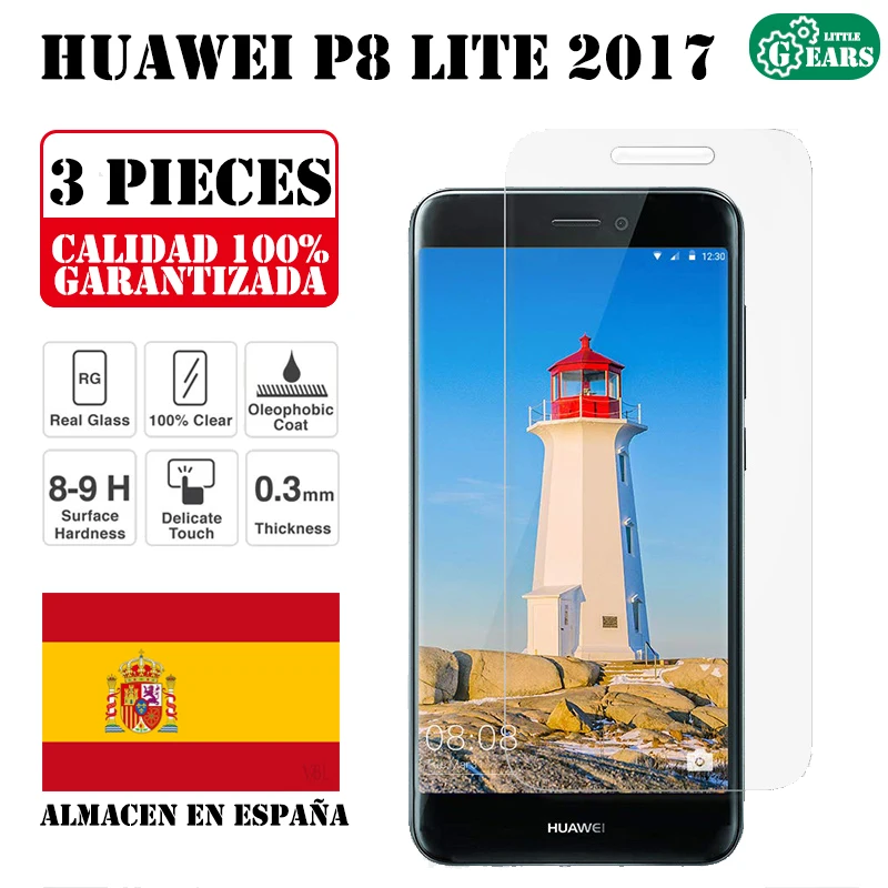 3 шт. ультратонкое закаленное стекло для защиты экрана Huawei P8 lite 2017 | Мобильные