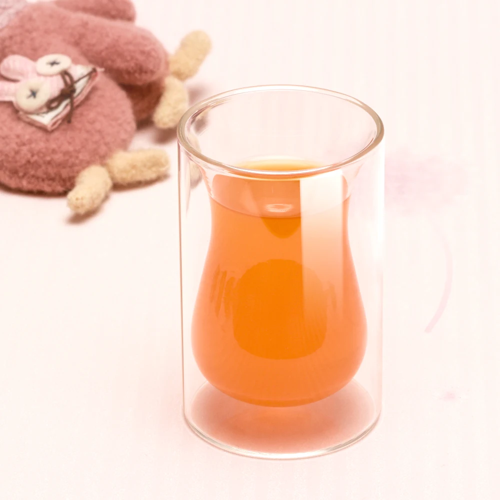 Набор из 4 двойных стеклянных бокалов для вина кофейных чашек 150 мл стаканы виски