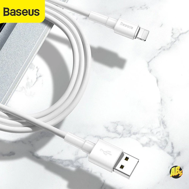 Кабель USB Lightning Baseus 1м 2.4А для зарядки iPhone iPad оригинал 12 11 10 9 xr xs max|Кабели мобильных