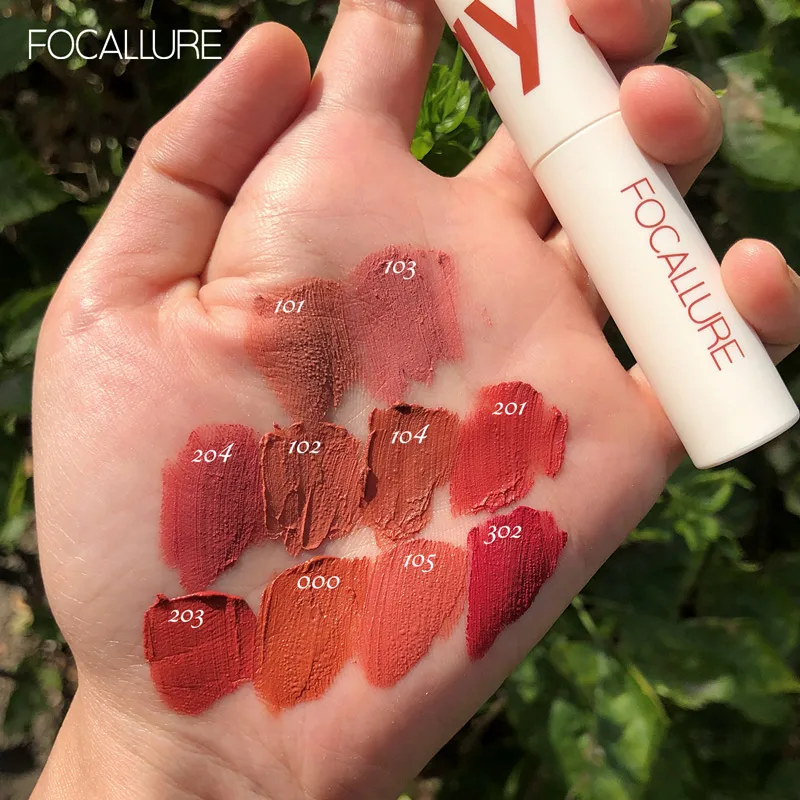 FOCALLURE Matte губная помада Lipclay Lipcream бархатная водостойкая стойкая двойного