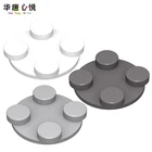 Развивающие строительные блоки MOC 20 шт. 3679 высокотехнологичные детали 2x2 вращающаяся верхняя Обычная пластина совместимая с брендами игрушек для детей