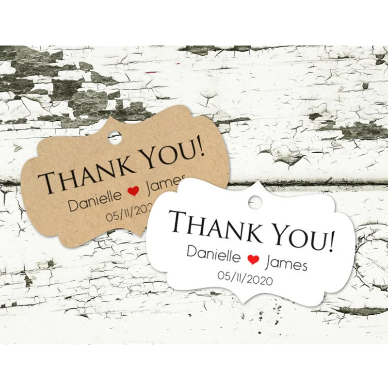 

Спасибо, мини-бирки, 1,8x1 дюйм, с вашими именами и датой на свадьбу, реальные свадебные сувениры, бирки спасибо