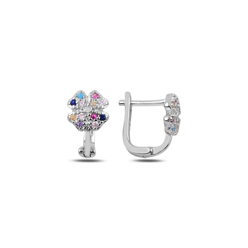 

Серебряный 925 пробы Циркон драгоценный камень Клевер J детская бирка
