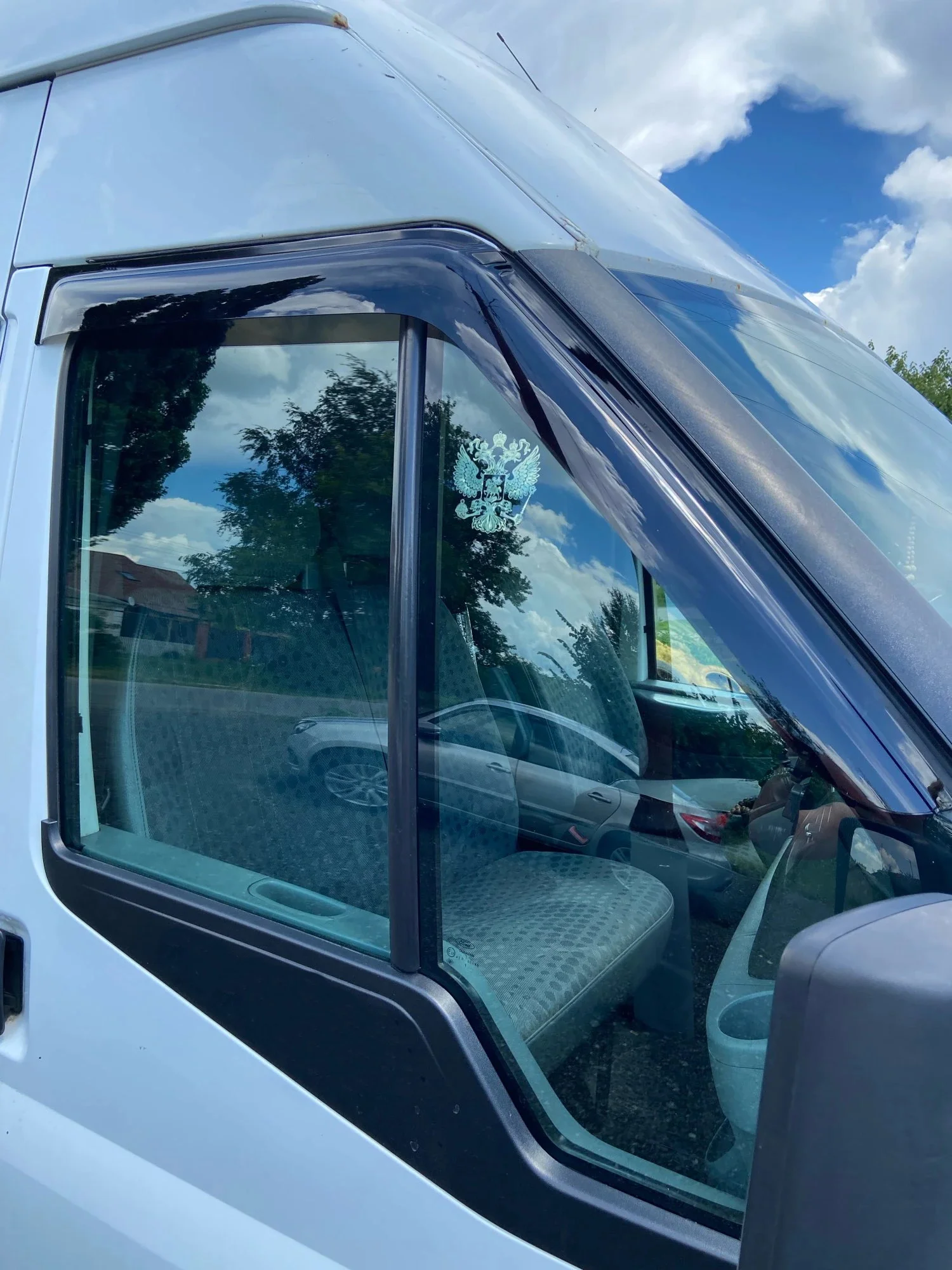 Ветровики для форд транзит дефлекторы окон дождевики козырьки козырек солнце