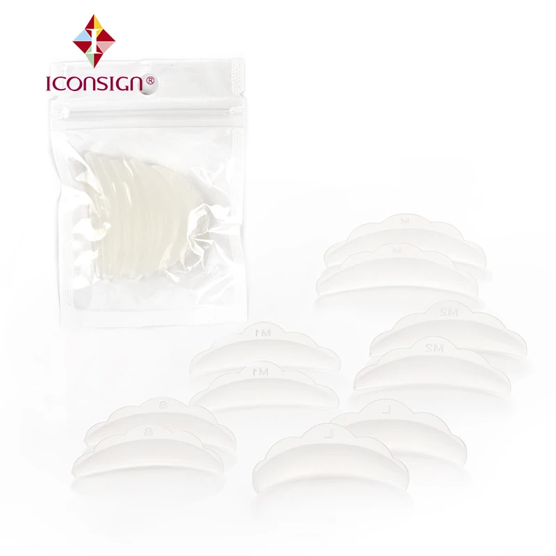 50 упак./лот 3 пар/упак. рециркуляции ресниц Пермь стержней силиконовая ресница для