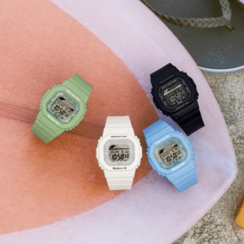 Женские оригинальные часы Casio водонепроницаемые цифровые женские модные с