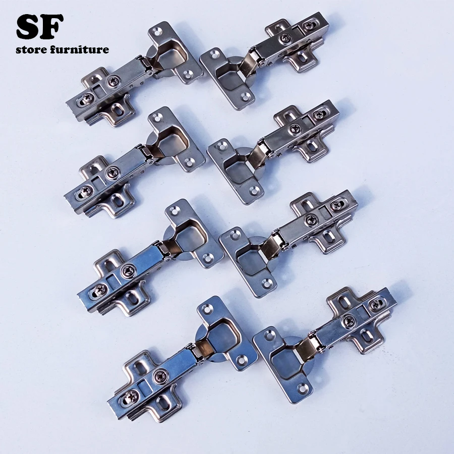 Комплект 8шт. Петля накладная с доводчиком для мебели кухня шкаф комод|Петли