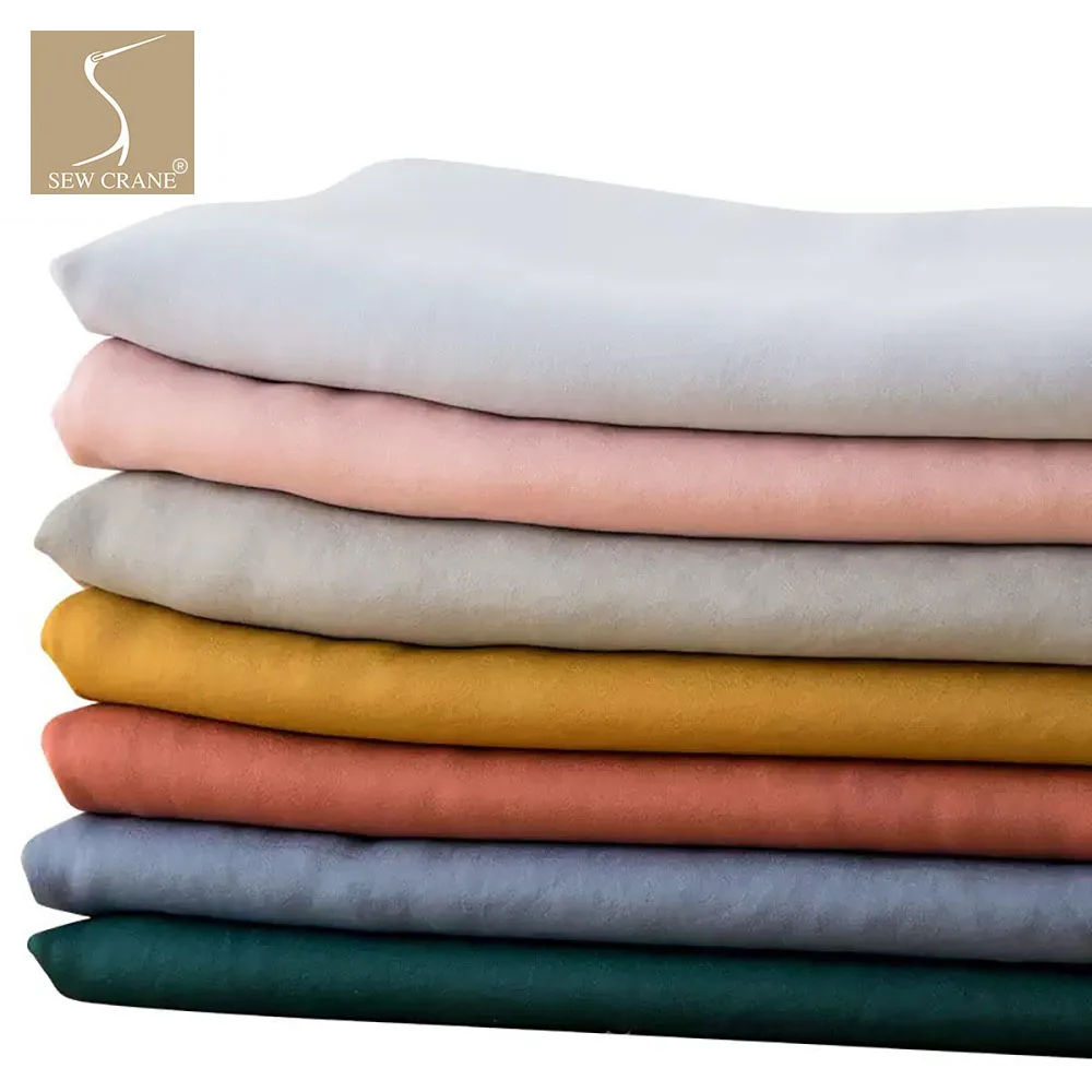 Без морщин шифоновая простая тканая Ткань Морской остров полиэстер нити платье