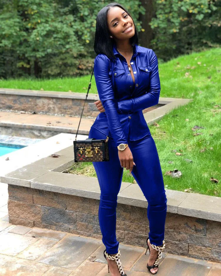 Простые однотонные женские спортивные костюмы с круглым вырезом и длинным