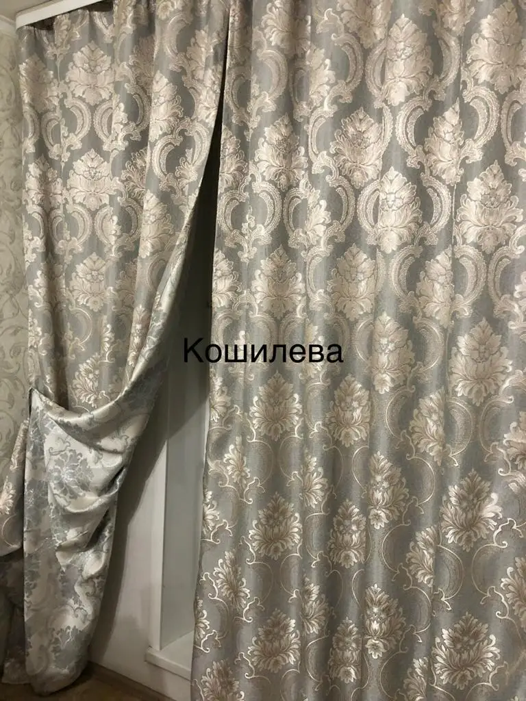 Комплект готовых штор лён в классическом стиле портьеры зал спальню &quotЛилия&quot -