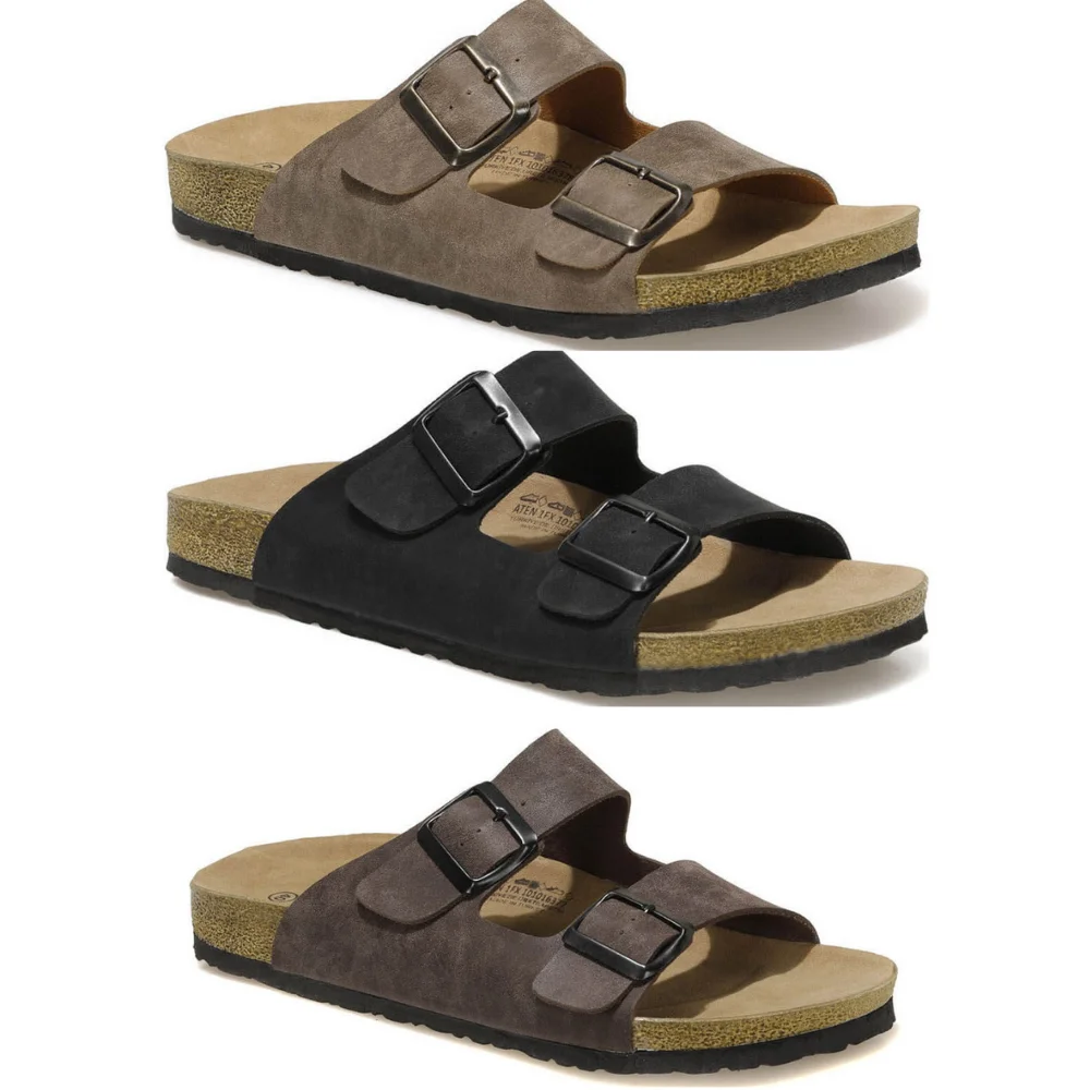 Men Slippers Shoes Kinetix Casual Hiking Men Slippers Black Beige Brown Sandals Unisex Slides Women Designer House For Men