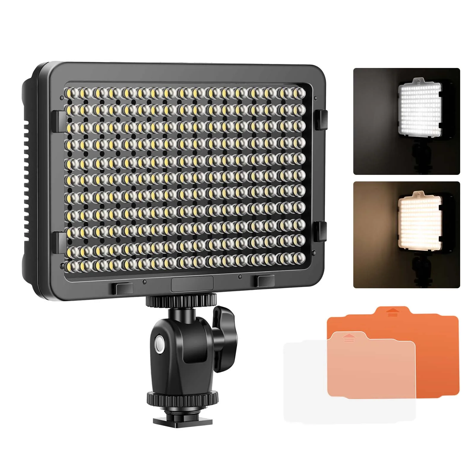 

Neewer фотостудия 176 LED ультра яркий светильник с регулируемой яркостью для видеокамеры с 1/4 дюймовым резьбовым креплением для Canon/Nikon/Pentax/и т. Д.