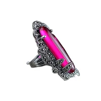 kjjeaxcmy fine jewelry 925 the new sterling silver lady exaggerated red corundum ring sterling silver jewelry