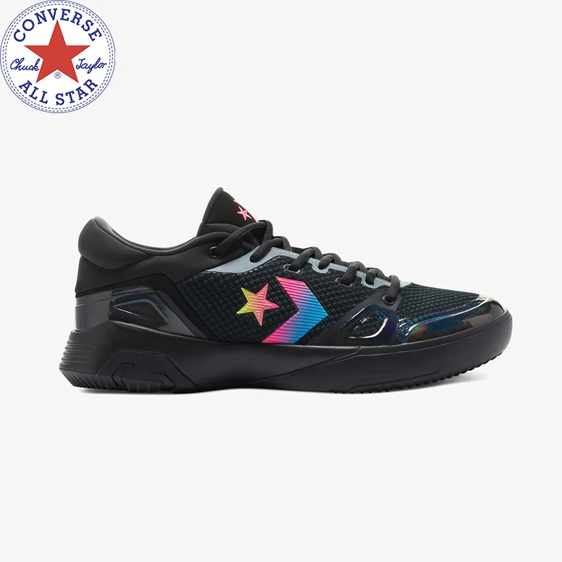 Оригинальные мужские черные кроссовки Converse G4 5 Радужный стиль 170427C.017 | Спорт и