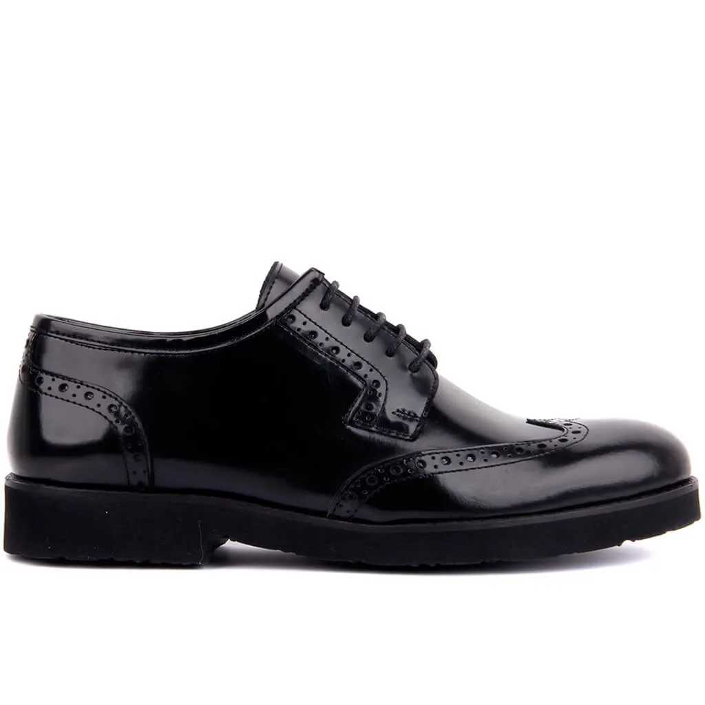 Sail Lakers - Genuine Leather Men Shoes Lace-up Dress Shoe Black Color Men's Footwear 2020 Made in Turkey | Обувь