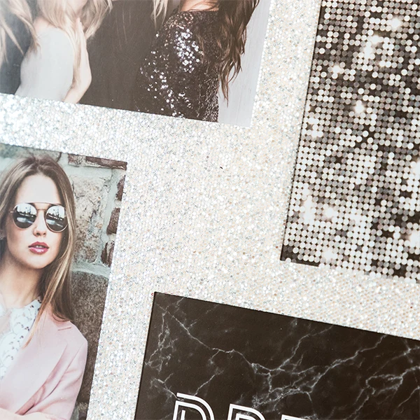 Настенная фоторамка с блестками (4 фотографии)|Рамка| |