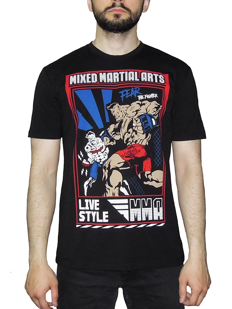 Футболка LIVE STYLE MMA мужская хлопок производство Россия
