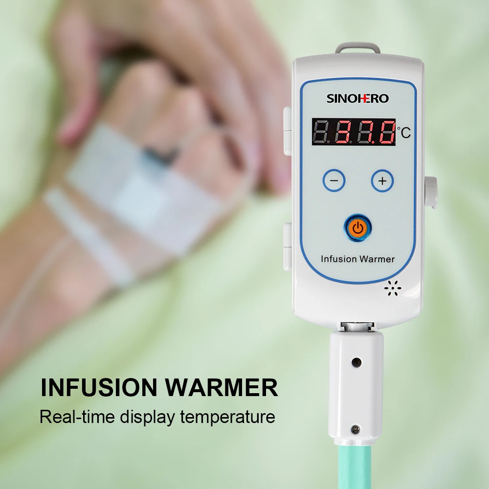 

SINOHERO SW100 Medical Infusion Warmer Detachable Tube Warmer Used for Hospital Clinic ICU CCU LCD Display Syringe Warmer Device