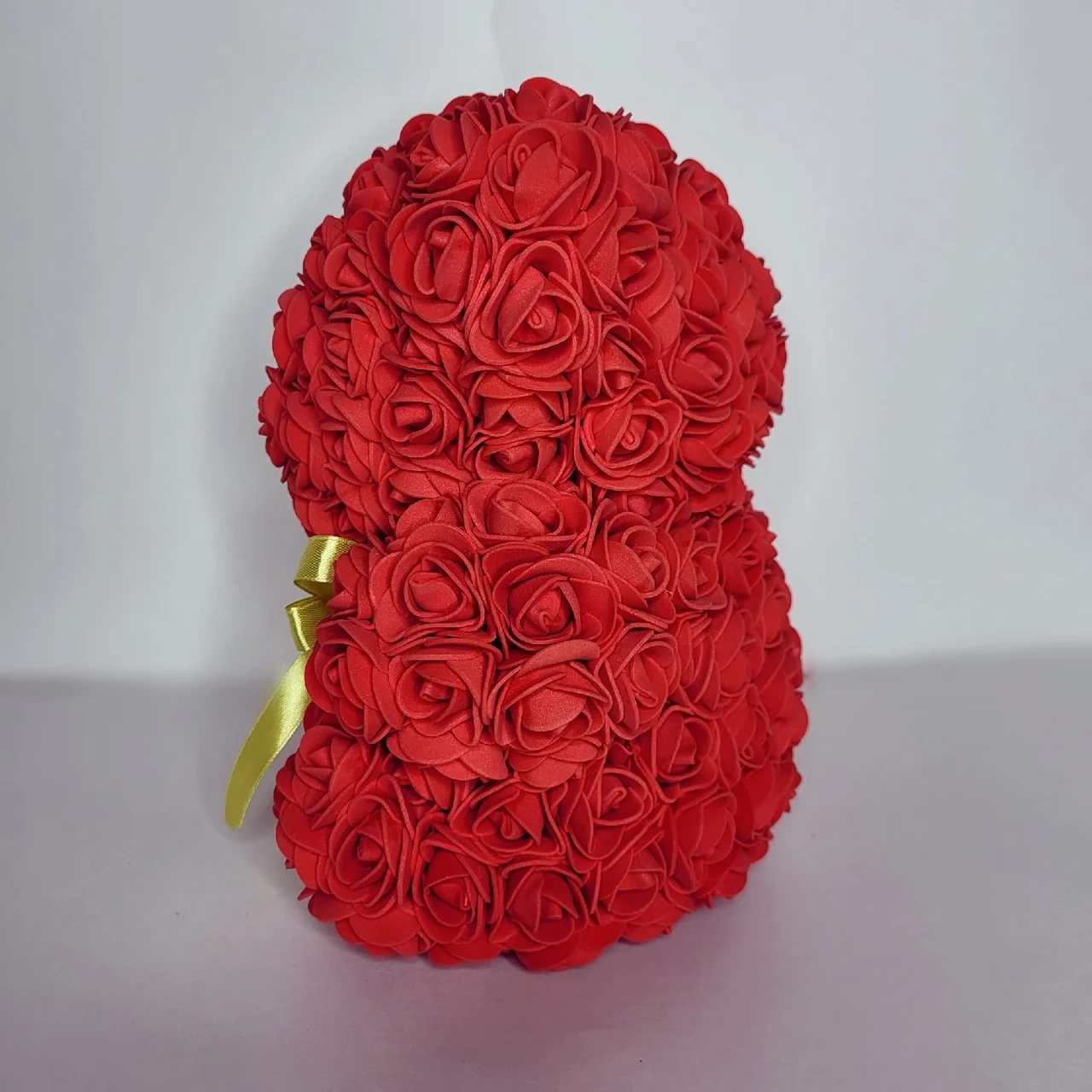 Мишки из роз Медведь фоамирана 23 24 37см Подарок Искуственные цветы День Рождения