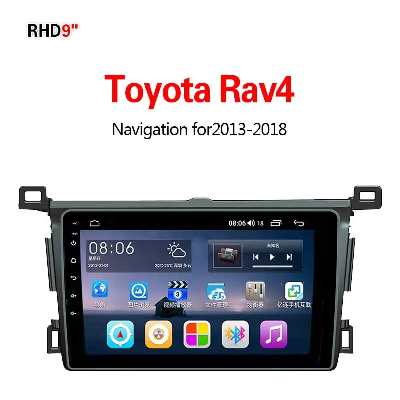 4G8core4G64G Lionet gps навигация для автомобиля Toyota RAV4 2013- 9 дюймов RT1018X - Размер экрана, дюймов: 4G8core4G64G