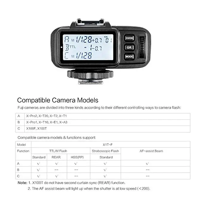 Беспроводной радиосинхронизатор вспышки Godox X1T-F TTL 2 4 ГГц система X для камер Fuji