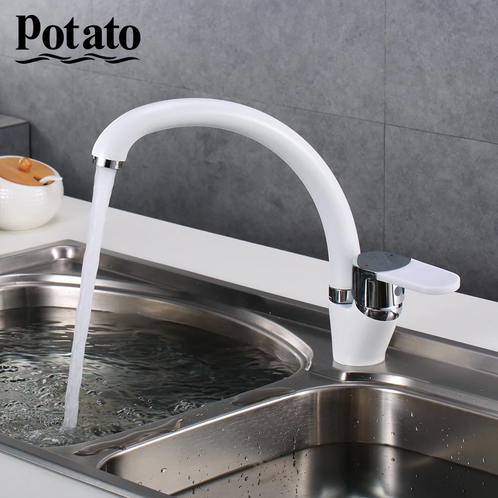 Potato Смесители для кухни смесители горячей и холодной воды смеситель раковины