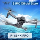 Квадрокоптер SJRC F11S 4K PRO, профессиональный Дрон с видеокамерой, GPS, 2 оси, механический стабилизатор EIS, бесщеточный, максимальный полет, Радиоуправляемый, 3 км