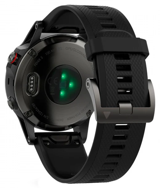 Garmin Fenix 5 серые с черным ремешком и HRM-Tri | Электроника