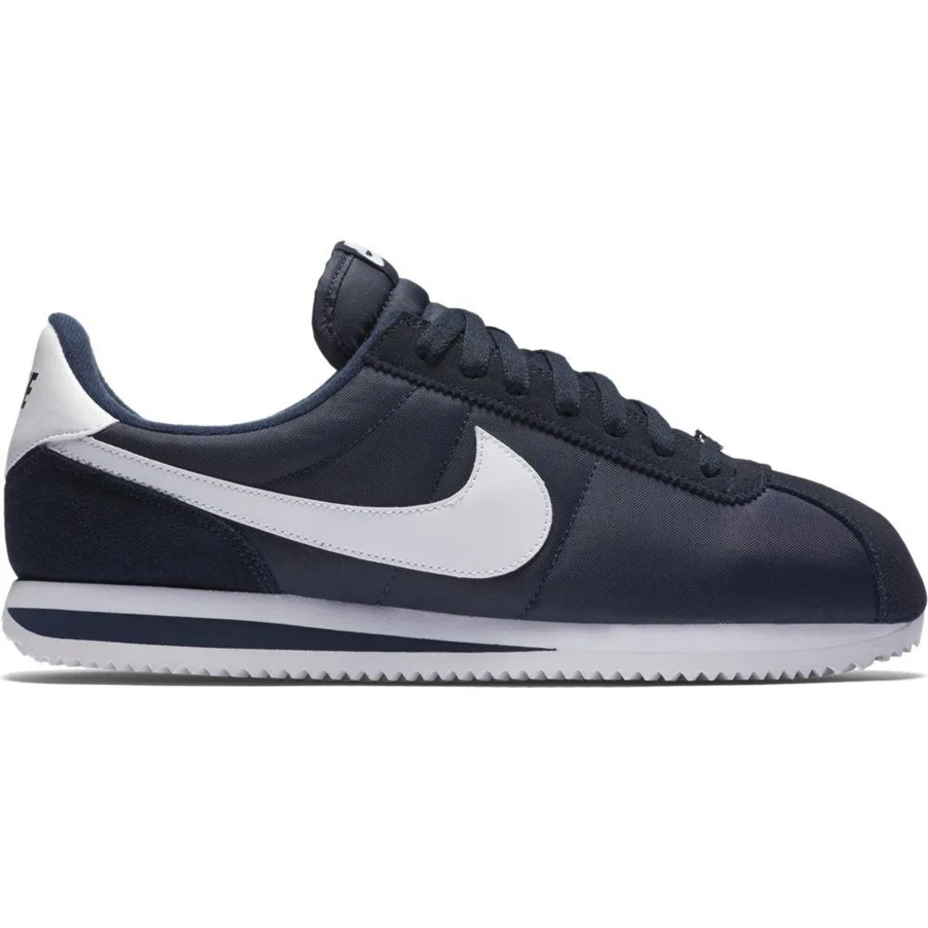 Nike Cortez Базовая нейлоновая мужская темно-синяя/Черная спортивная обувь 8197 | Спорт