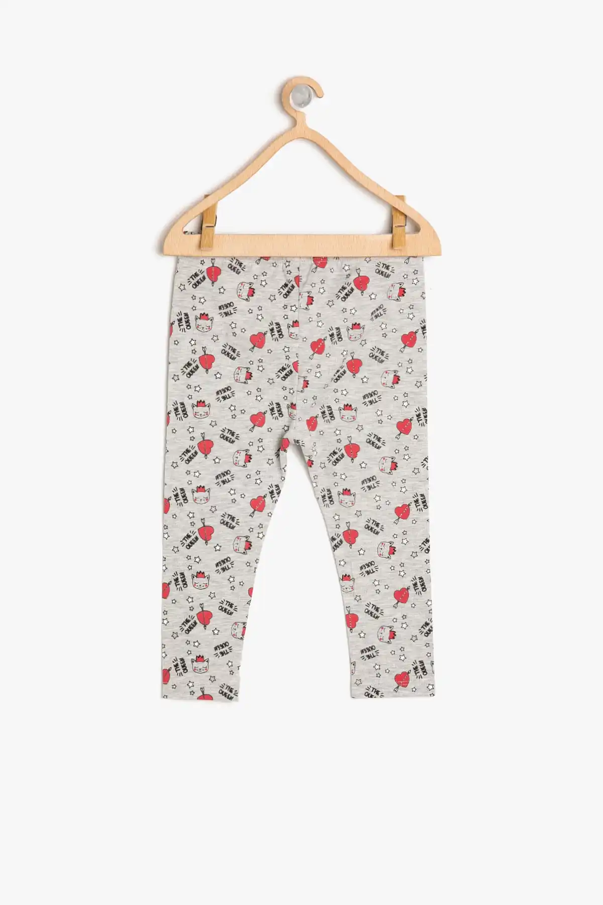 Детские серые леггинсы с принтом Koton для маленьких девочек | Женская одежда