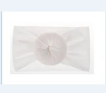 Повязка на голову с пончиками для маленьких девочек цельный тюрбан нейлоновые