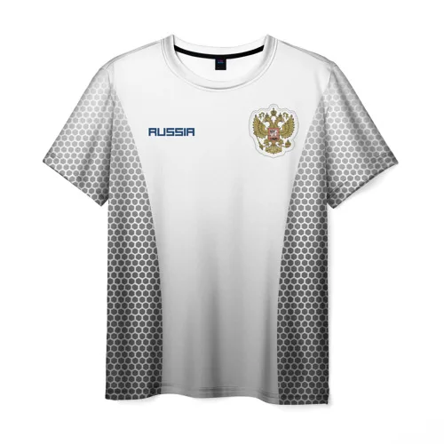Мужская футболка 3D Сборная России форма с сеткой | одежда
