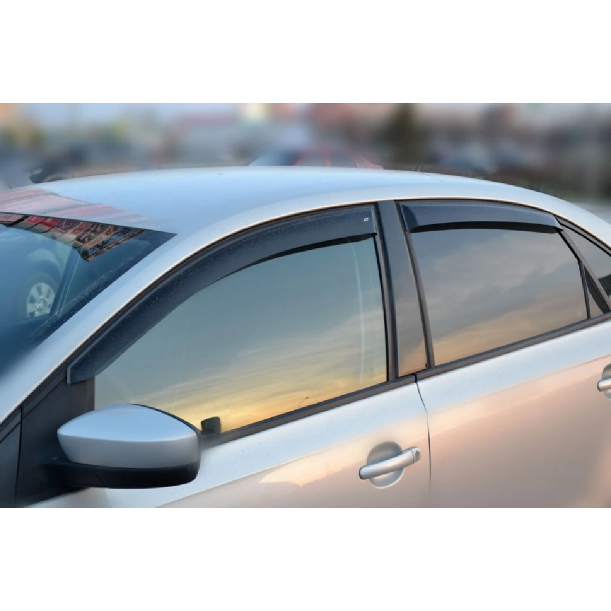 Дефлекторы окон Cobra Tuning V23010 на авто VW Polo 5 V Sd Sedan 2010 2019 4 шт./комп. ветровики от дождя
