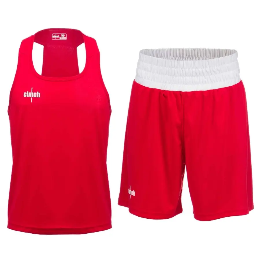 Форма для бокса CLINCH OLIMP: боксерские трусы + боксерская майка |